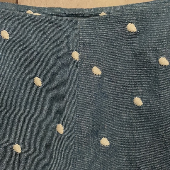 OBEY Sailor Shorts blue chambray embroidered dots - Picture 3 of 7